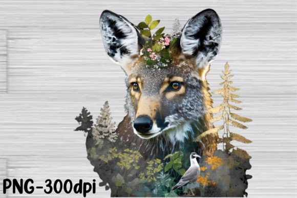 Download Double Exposure Woodland Animal PNG - Woodland animal png Collection