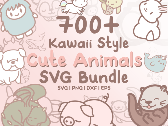 Download 700+ Kawaii Animals SVG Illustrations - Kawaii animals Collection