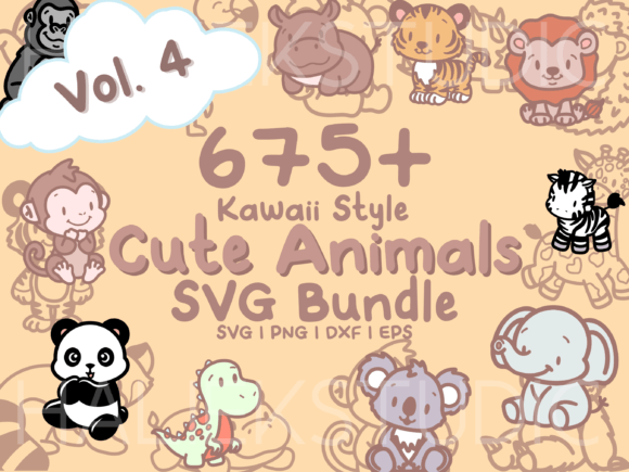 Download 675+ Kawaii Animals SVG Illustrations - Kawaii animals Collection