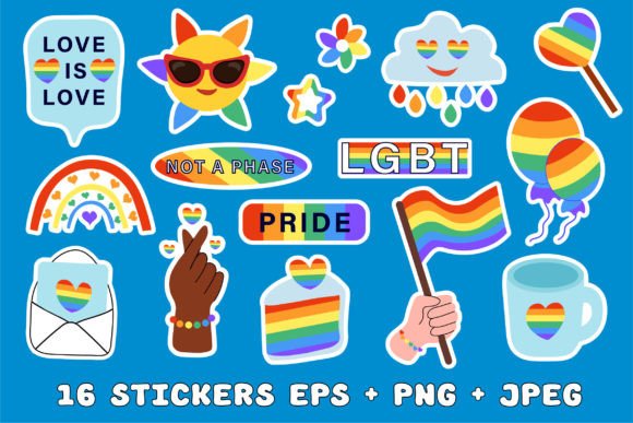 Download LGBT Community Sticker Pack. Pride Month - Community Collection