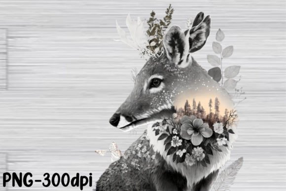 Download Double Exposure Woodland Animal PNG - Woodland animal png Collection